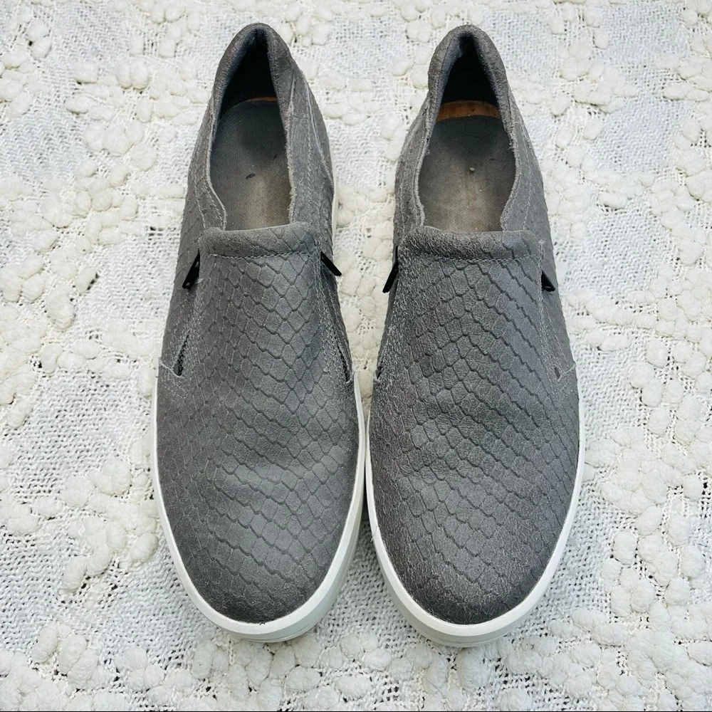 Timberland Sneakers Women's Size Slip On Gray Leather‎ Platform